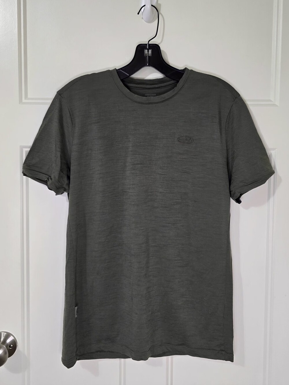 Icebreaker Merino 150 Tech Lite T-Shirt Olive Green Men's Small Outdoor SS